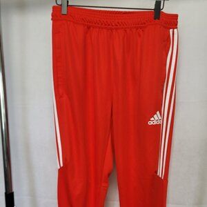 Adidas Climacool Track Pants Red with White Stripes sz Large